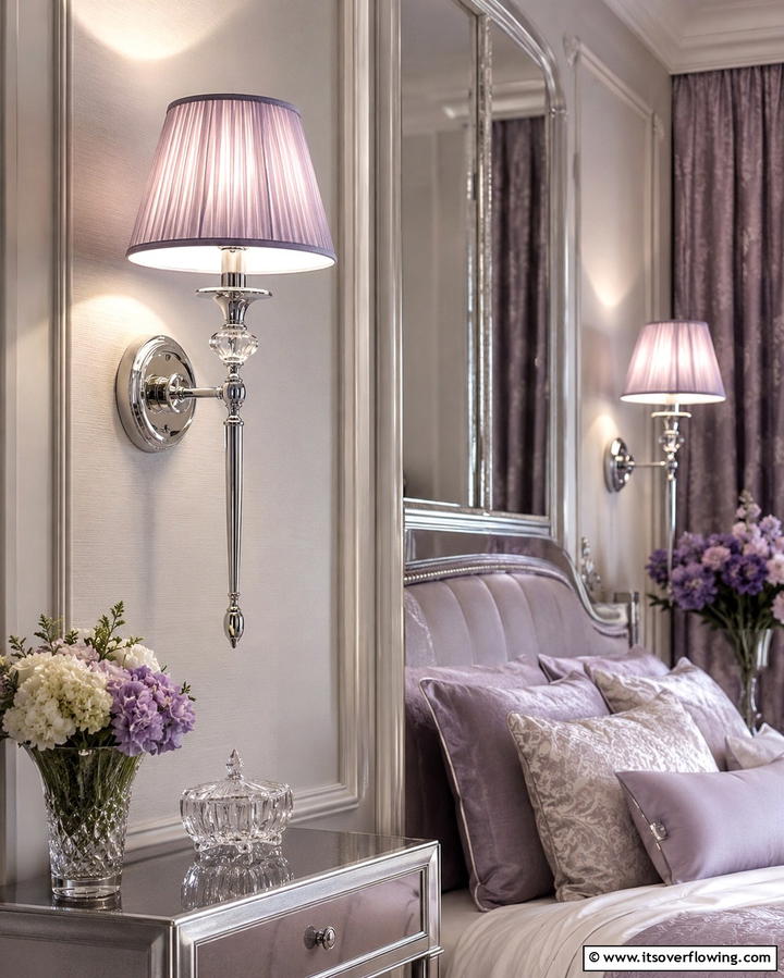 Fabric Shade SconcesOne - 30 Bedroom Wall Sconce Ideas for Ambiance & Space-Saving