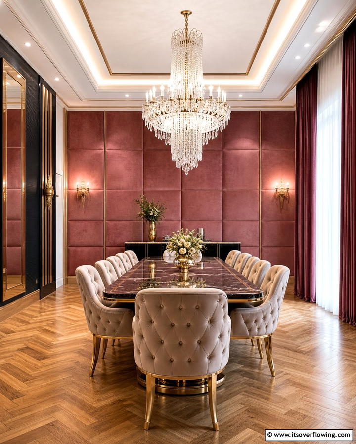 Fabric Wall Panels - 25 Dining Room Wall Decor Ideas to Elevate Your Space