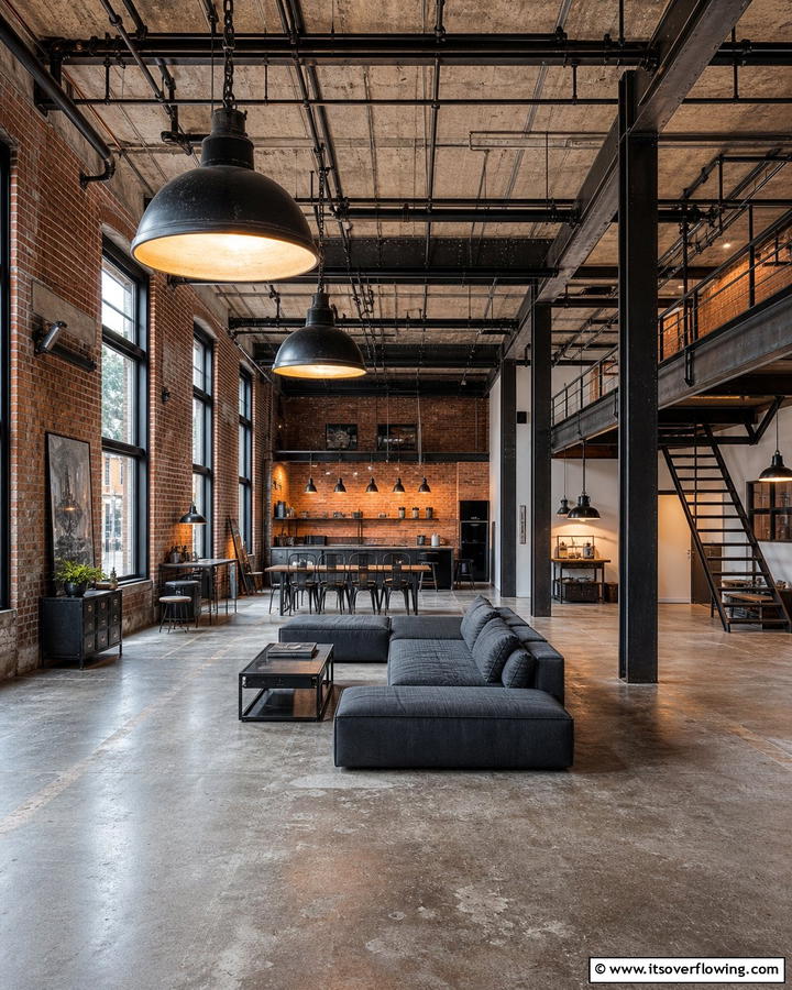 Factory Floor Revival - 21 Industrial Interior Design Ideas for Urban Chic Spaces