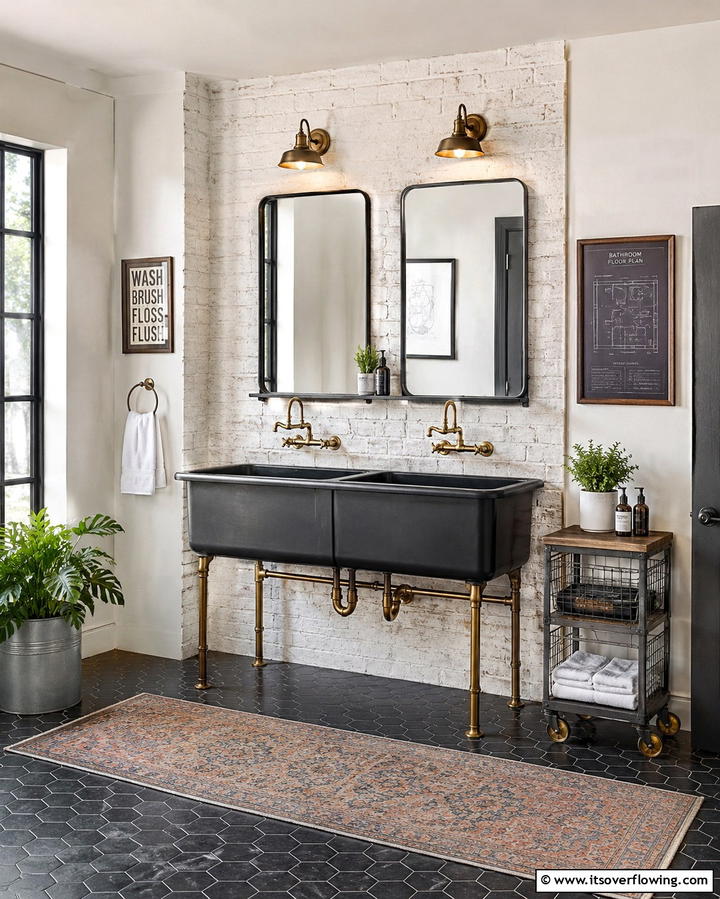 Factory Inspired Sinks - 25 Industrial Bathroom Ideas for a Bold Look