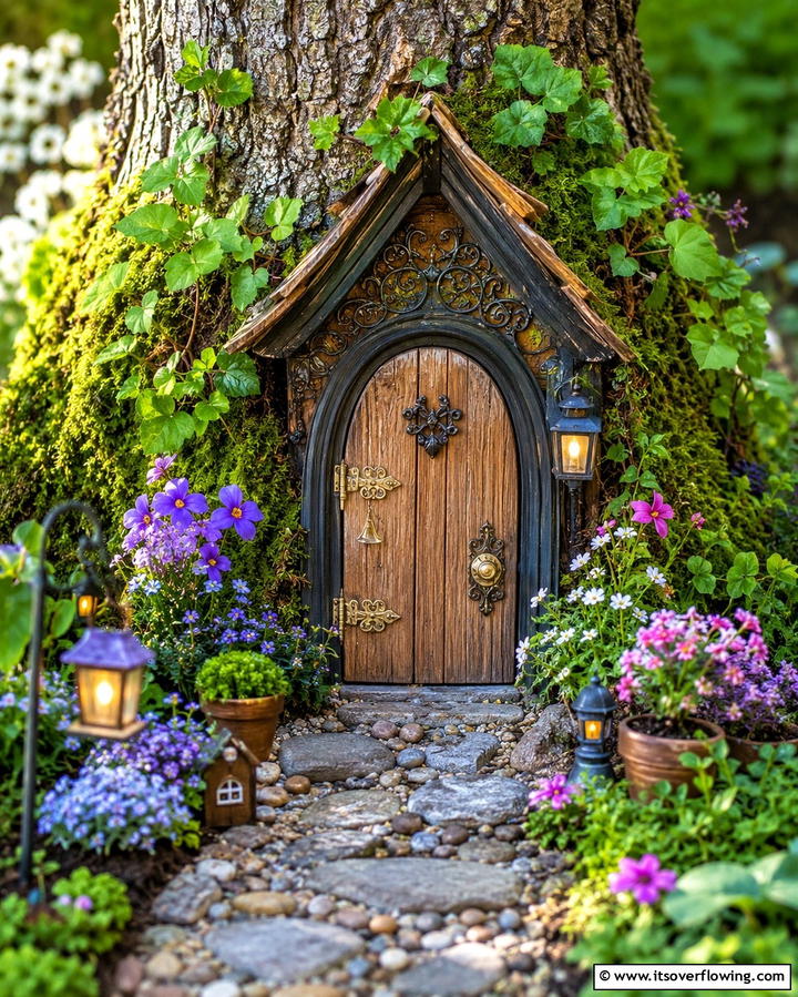 Fairy Door Entrances - 25 Fairy Garden Ideas to Create a Magical Outdoor Space