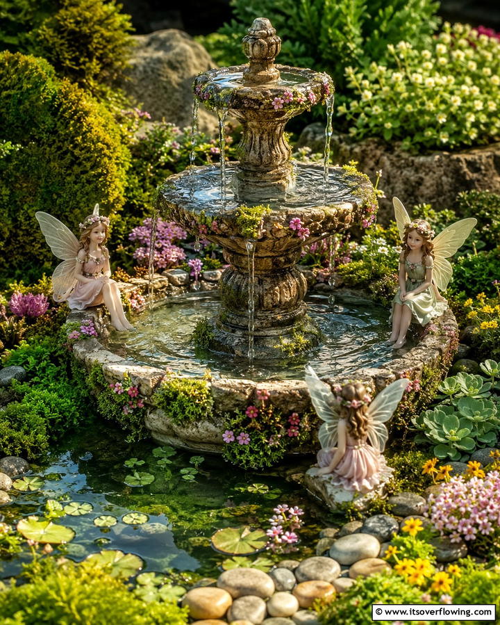 Fairy Garden Fountains - 25 Fairy Garden Ideas to Create a Magical Outdoor Space
