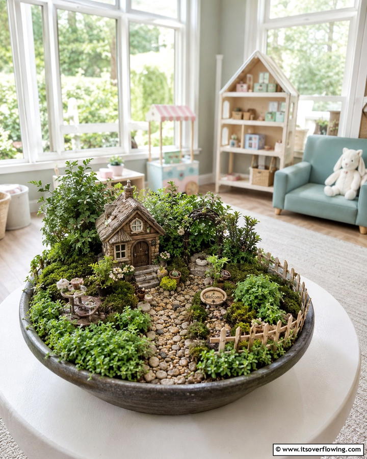 Fairy Garden in a PotOne - 25 Potted Plant Arrangement Ideas for Stylish Decor