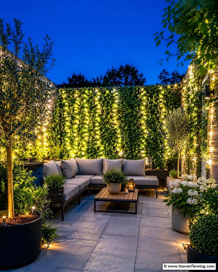 Fairy Light Gardens - 25 Patio Small Garden Ideas to Maximize Your Space
