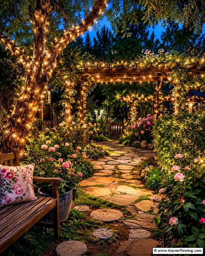 Fairy Lights for Whimsical Charm - 25 Backyard Lighting Ideas to Illuminate Your Outdoor Space