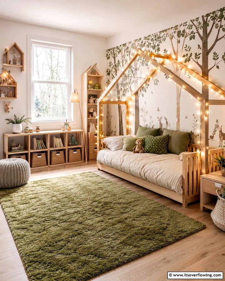 Fairy Lights for a Magical Glow - 25 Woodland Nursery Ideas for a Nature-Inspired Room