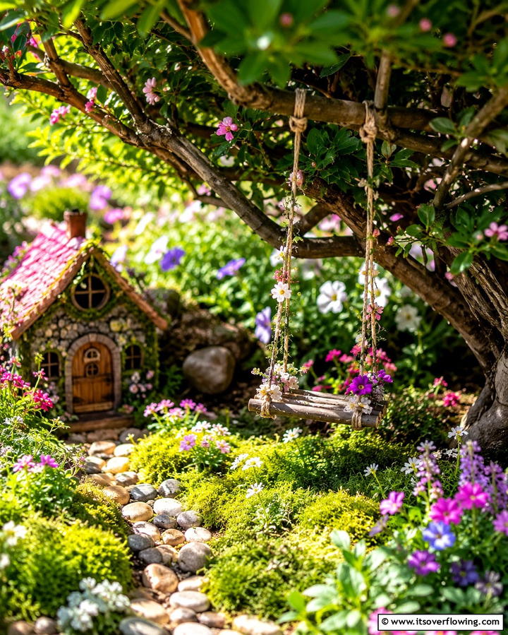Fairy Swing Sets - 25 Fairy Garden Ideas to Create a Magical Outdoor Space