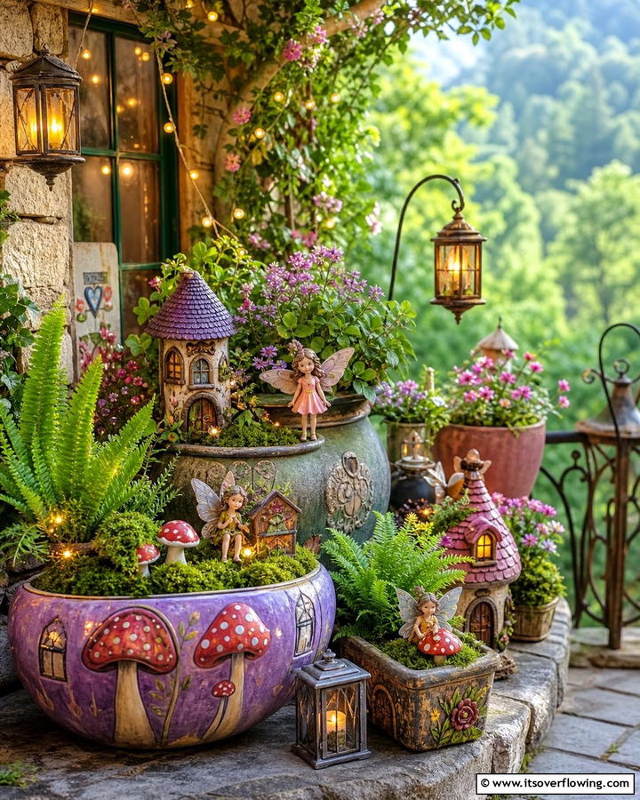 Fairy Tale Container Garden - 21 Container Garden Ideas for Flexible Planting Solutions