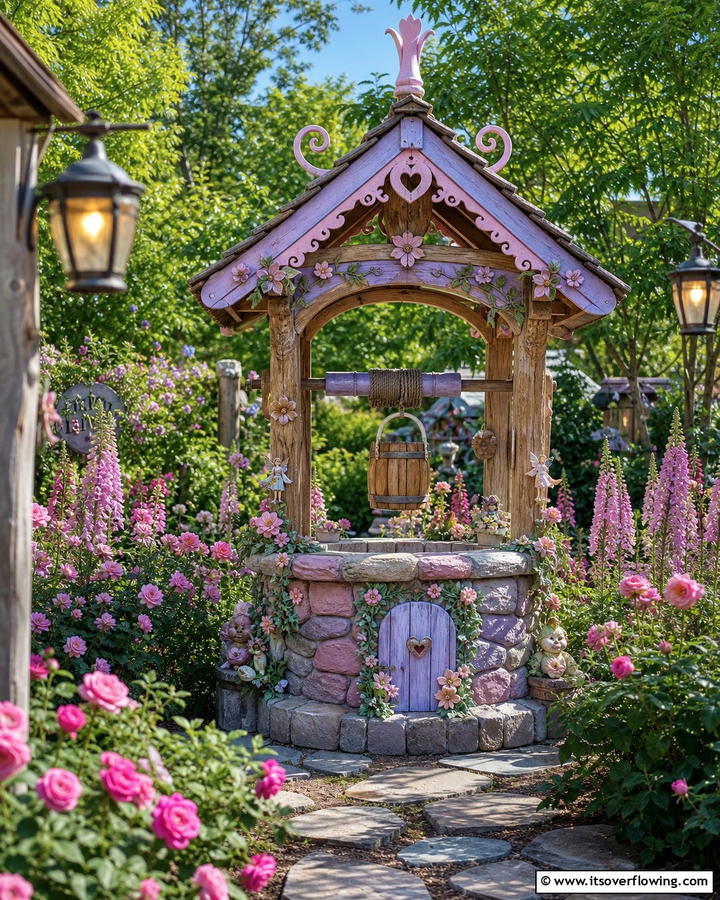 Fairy Tale Wishing Well - 20 Outdoor Wishing Well Garden Ideas for Enchantment