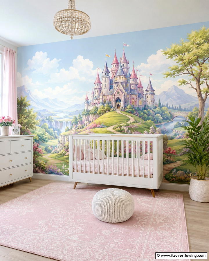 Fairytale Wall Murals - 25 Princess Nursery Ideas for a Magical Baby Room