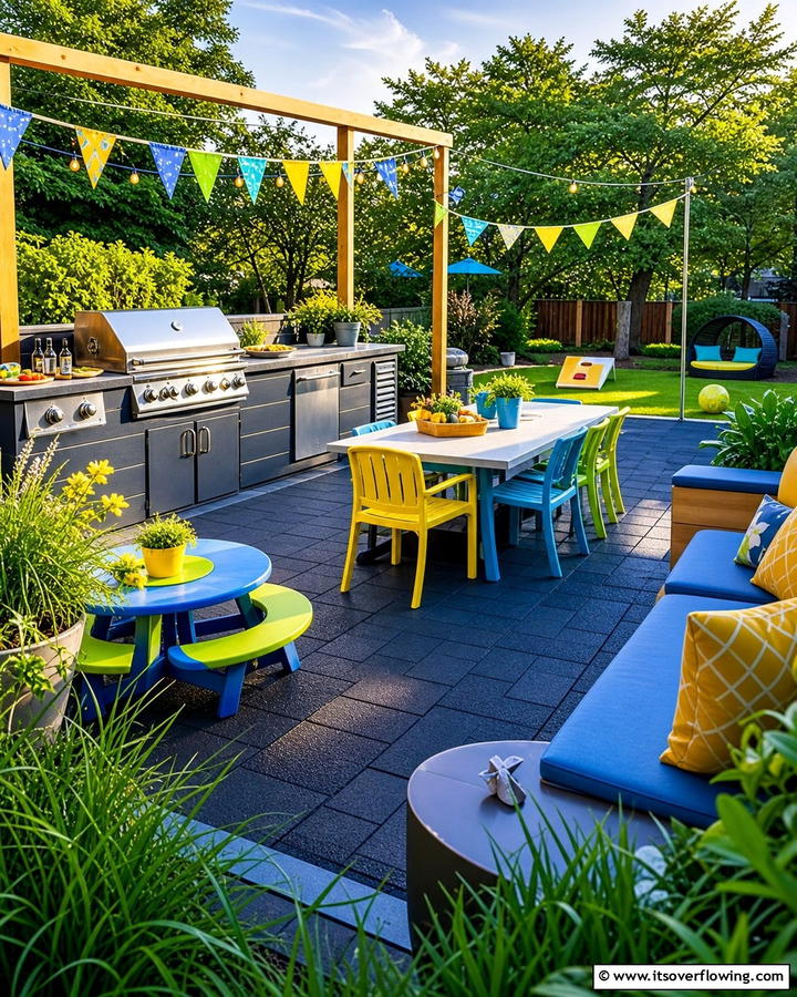 Family Friendly Backyard BBQ Zone - 21 BBQ Area Ideas for the Ultimate Outdoor Cooking Experience
