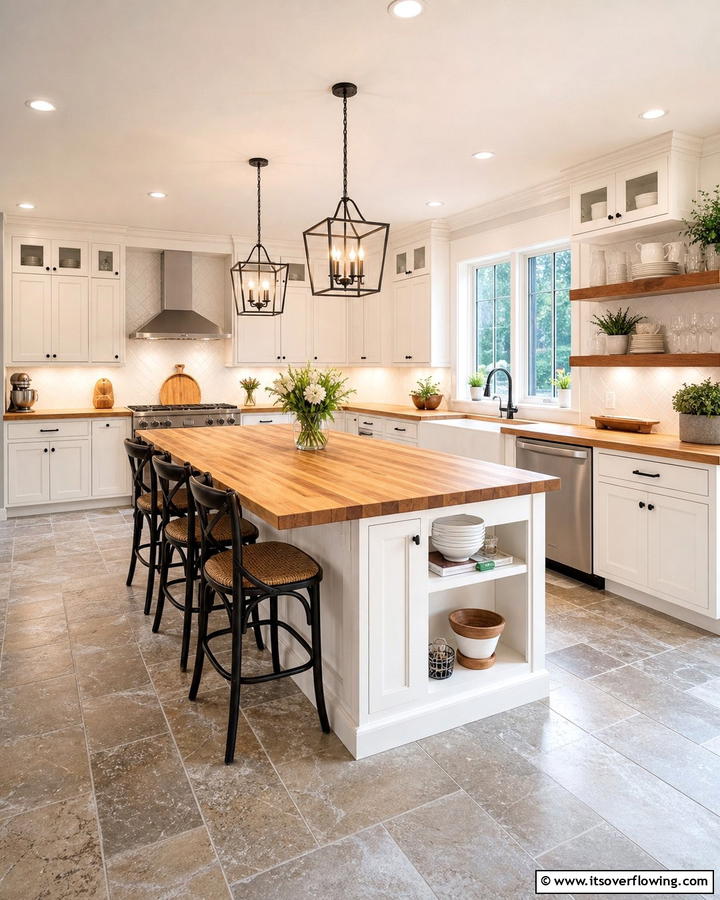 Family Friendly Functionality - 20 Kitchens with Butcher Block Countertops Ideas