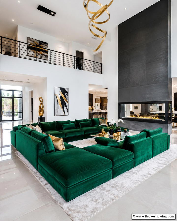 Family Friendly Layout - 25 Living Room Ideas With Sectionals and Fireplace