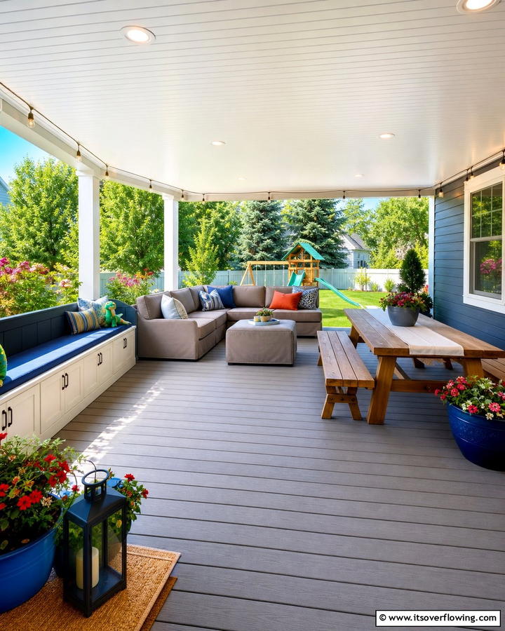 Family Friendly Patio Hub - 21 Covered Patio Ideas for All-Weather Outdoor Living