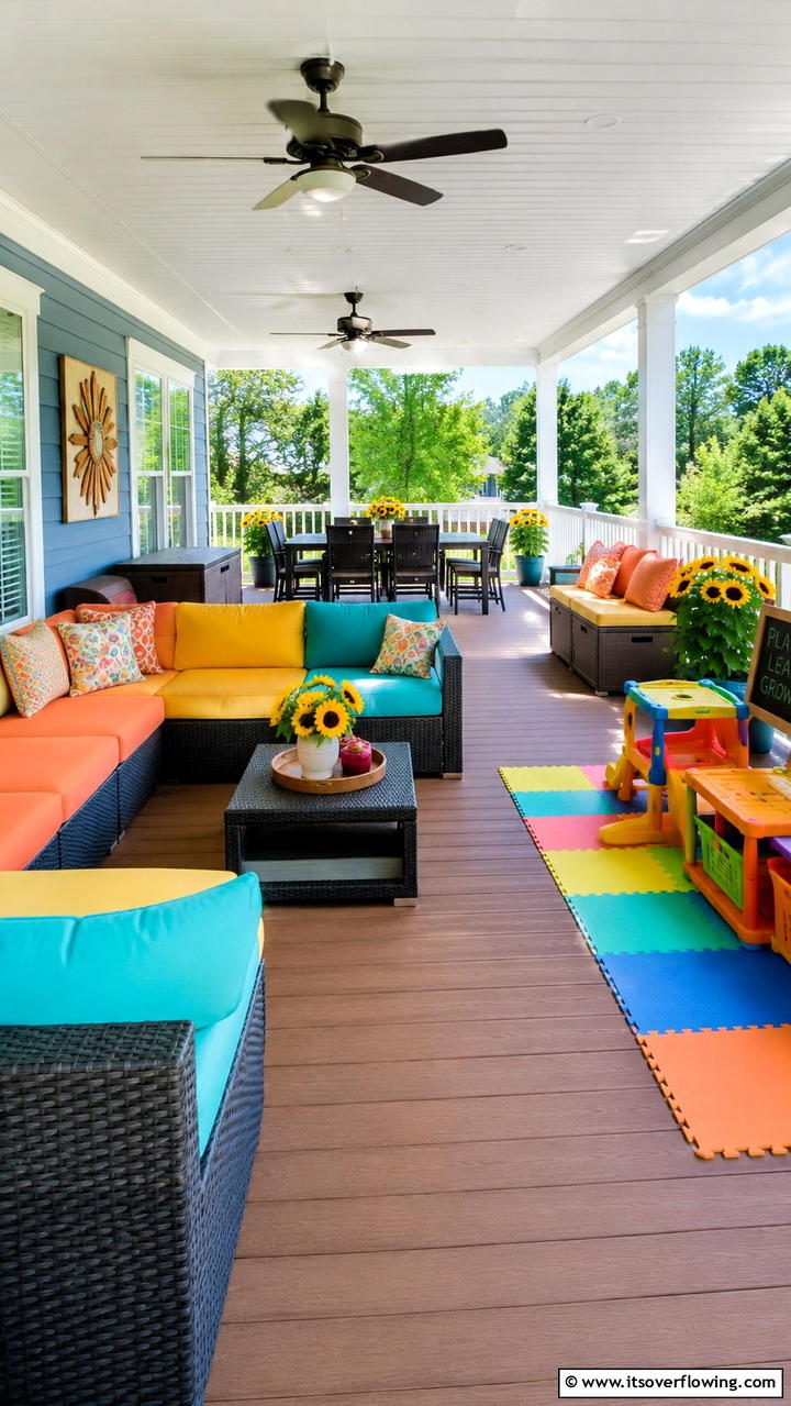 Family Friendly Veranda - 21 Veranda Ideas to Create a Relaxing Outdoor Retreat