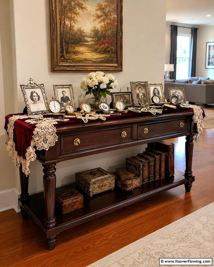 Family Heirloom Display - 30 50th Wedding Anniversary Ideas for Golden Love
