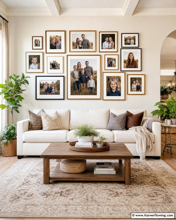 Family Portrait Gallery - 21 Gallery Wall Ideas to Display Art and Memories