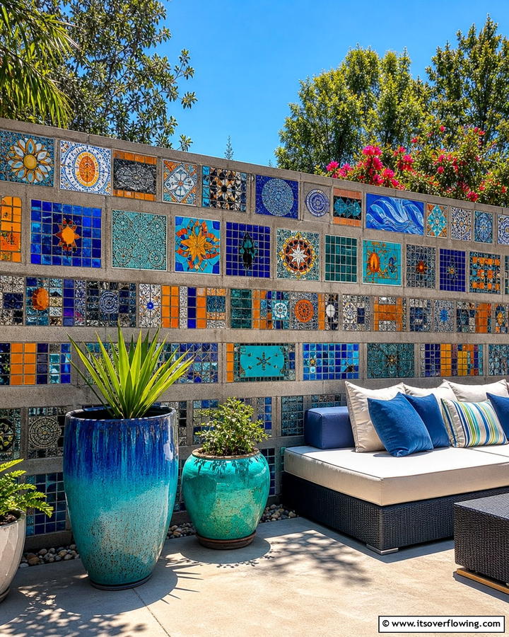 Farmhouse Charm Fence - 30 Creative Cinder Block Fence Designs for Outdoor Spaces