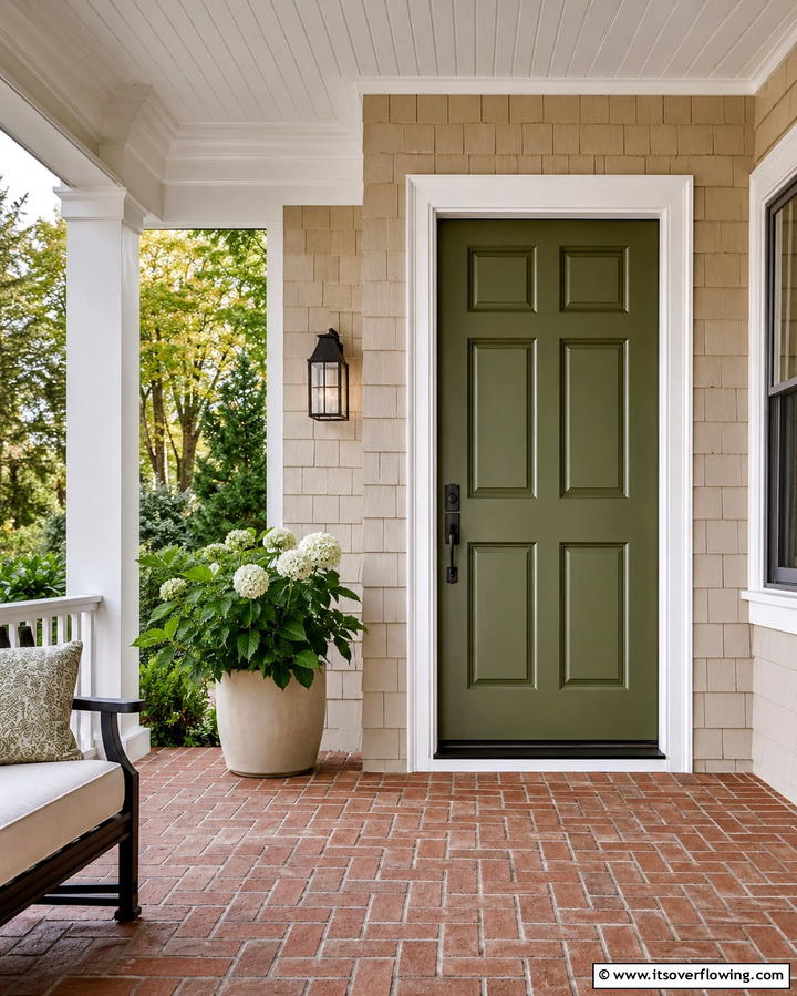 Farmhouse Door with Bold Trim - 30 Farmhouse Front Door Ideas for Curb Appeal
