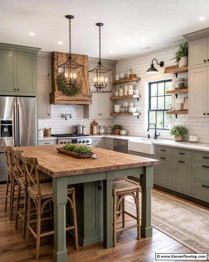 Farmhouse Gray Comfort - 21 Gray Kitchens- Timeless Designs for Modern Homes