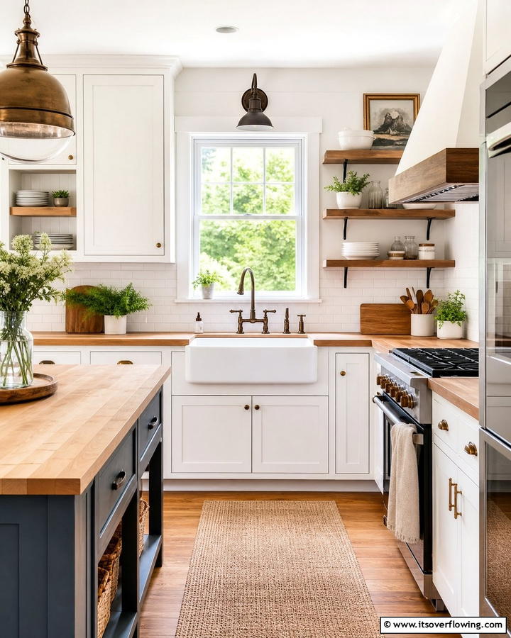 Farmhouse Sink Statement - 21 Farmhouse Kitchen Ideas for a Cozy, Timeless Look