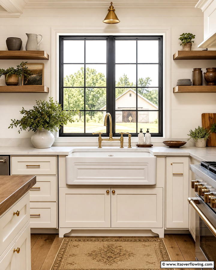Farmhouse Sink - 25 Barndominium Kitchen Ideas for a Rustic and Modern Space