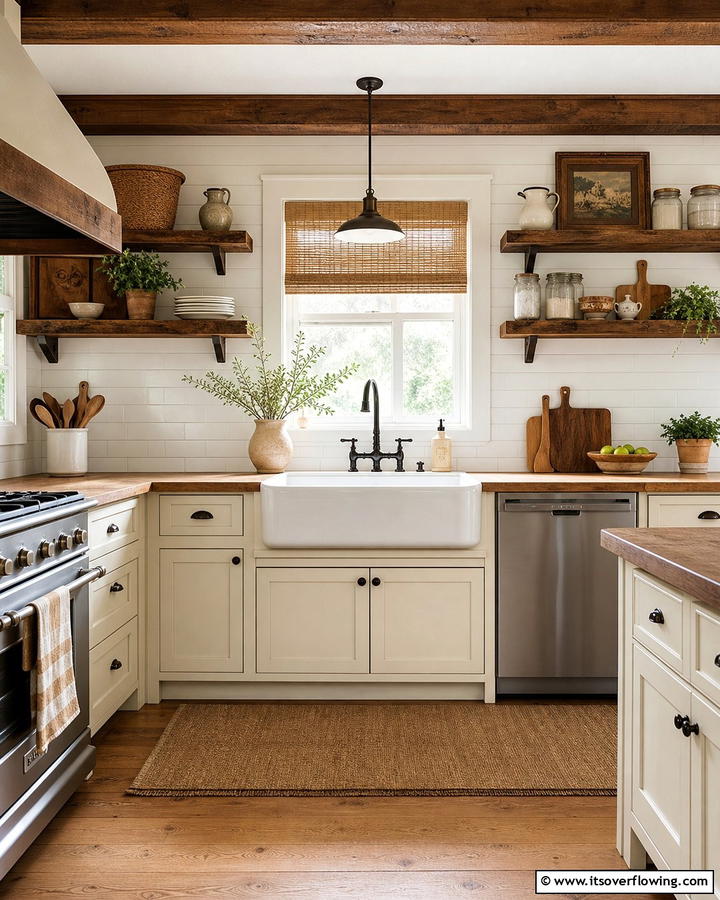 Farmhouse Sinks - 20 Primitive Kitchen Ideas for a Rustic Charm
