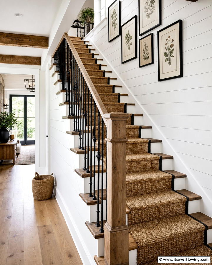 Farmhouse Staircase Style - 21 Farmhouse Decor Ideas to Add Rustic Charm