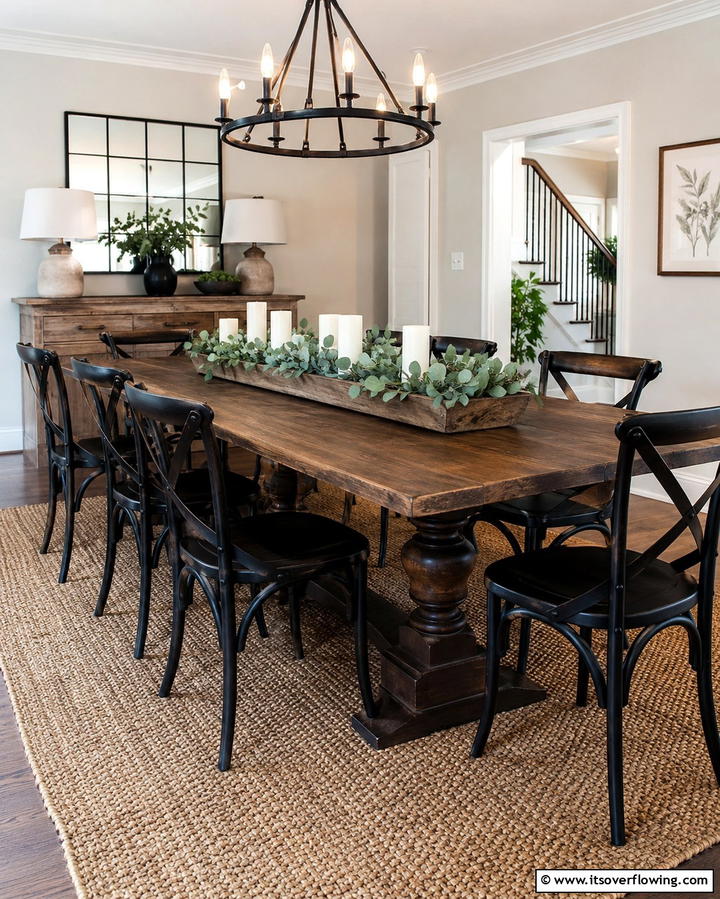 Farmhouse Style Chandeliers - 30 Rustic Dining Room Ideas for Cozy Family Gatherings