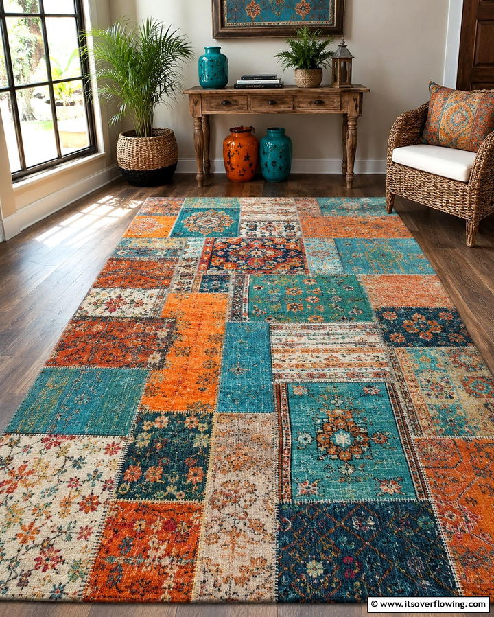 Farmhouse Style Rug - 30 Kitchen Rug Ideas- Stylish and Durable Floor Solutions