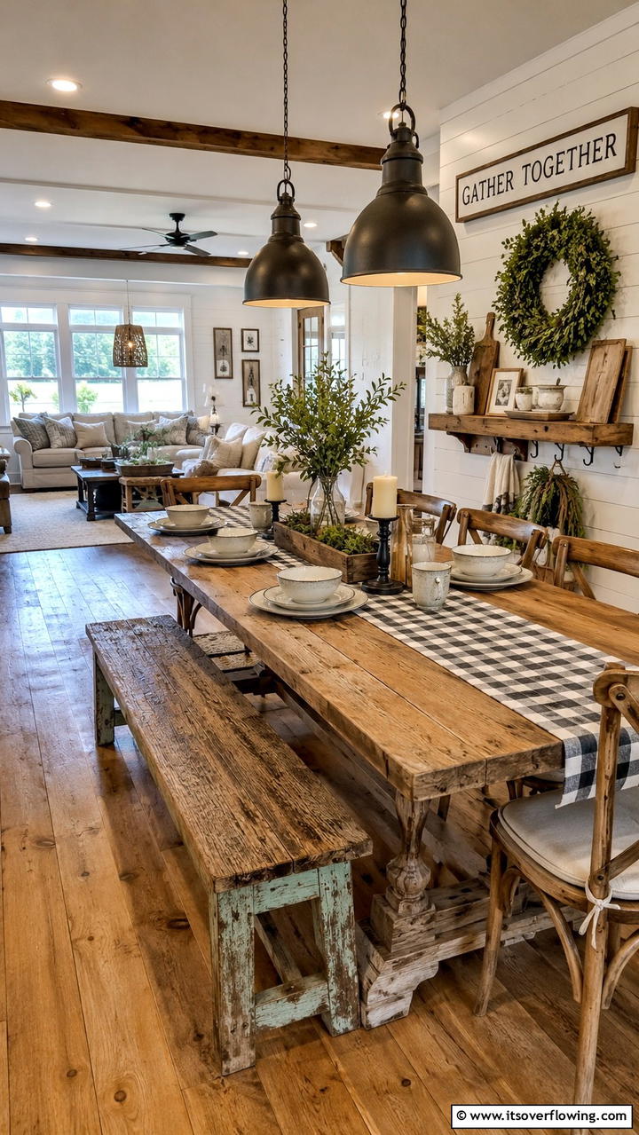 Farmhouse Style Settings - 21 Inspiring Thanksgiving Decor Ideas to Celebrate Gratitude