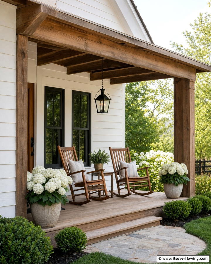 Farmhouse Style Shed Roof Porch - 25 Shed Roof Porch Design Ideas for Cozy Spaces
