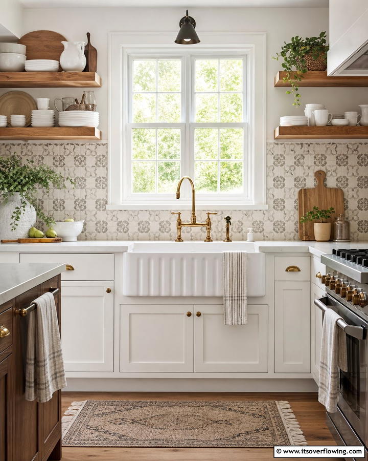 Farmhouse Style Sink - 20 Cozy Kitchen Ideas to Make Your Space Warm and Inviting