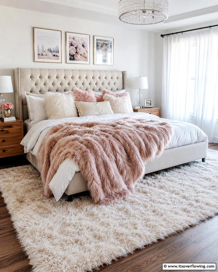 Faux Fur Accents - 20 Snug Room Ideas for a Cozy and Inviting Space