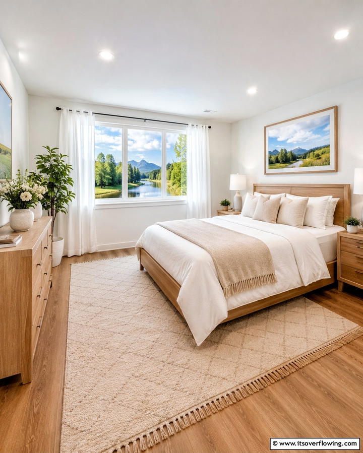 Faux Windows for Natural Light Illusion - 25 Basement Bedroom Ideas for Cozy and Functional Spaces
