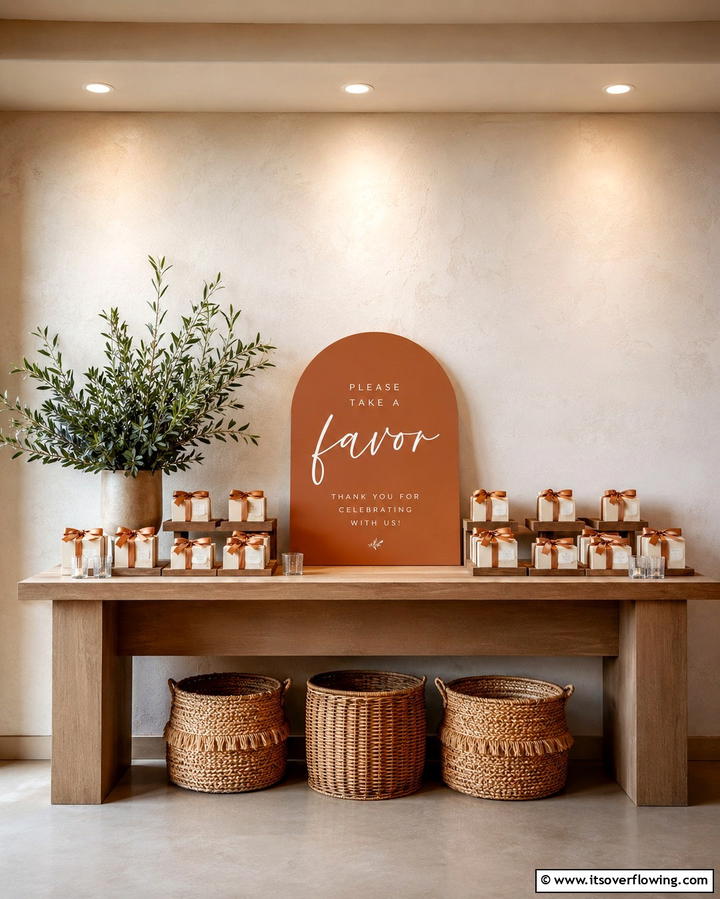 Favors Table Sign - 30 Creative Wedding Sign Ideas to Personalize Events