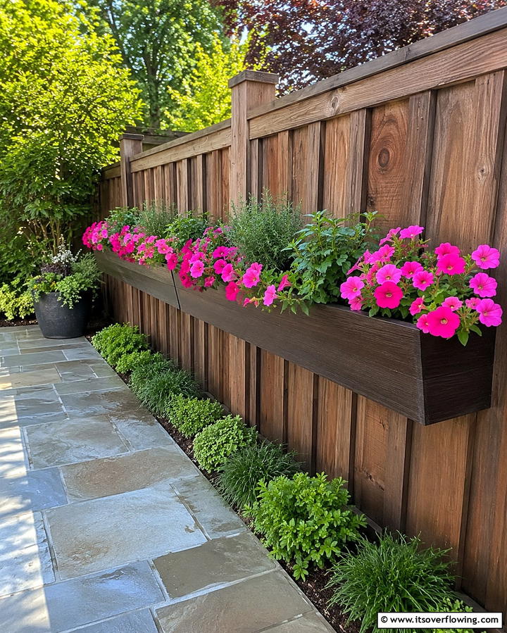 Fence Planter Boxes - 25 Fence Art Ideas to Add Personality to Your Yard