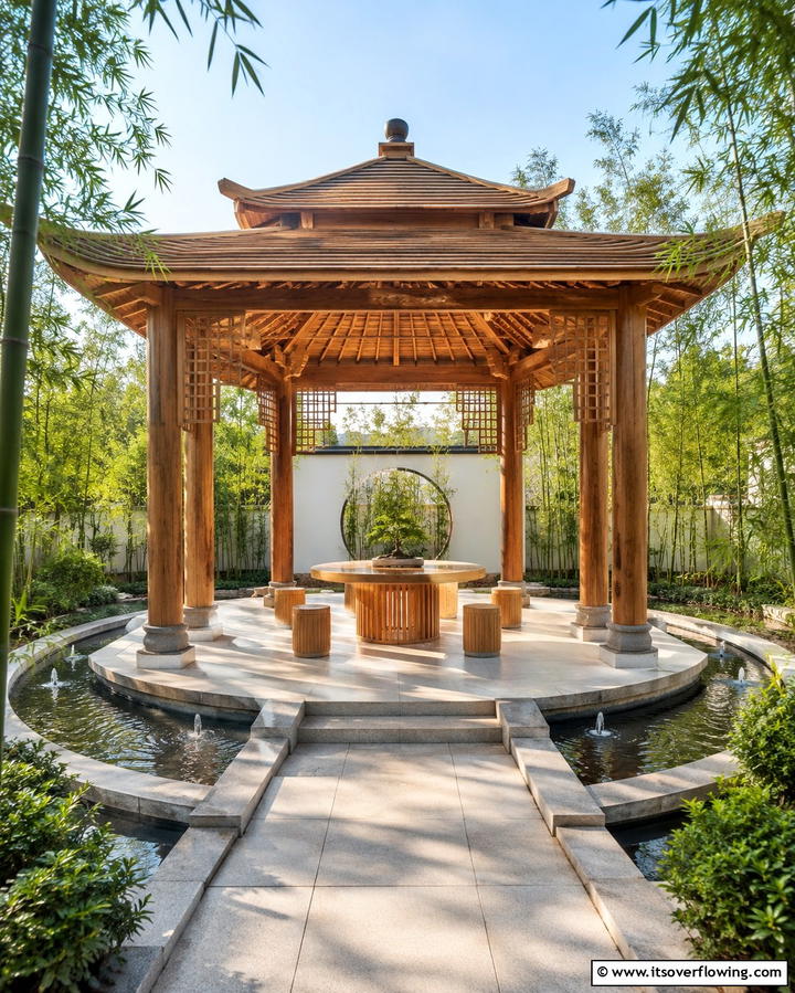 Feng Shui Balanced Gazebo - 30 Backyard Gazebo Ideas for Outdoor Entertaining