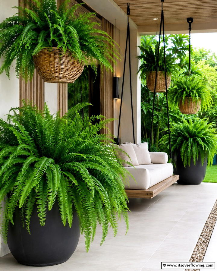 Ferns for Lush Greenery - 25 Patio Plants to Beautify Your Outdoor Living Space