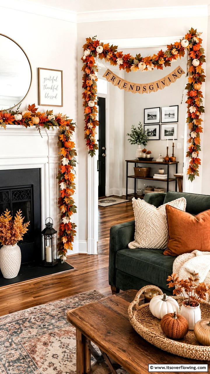 Festive Garlands and Banners - 30 Friendsgiving Decor Ideas for Festive Gatherings