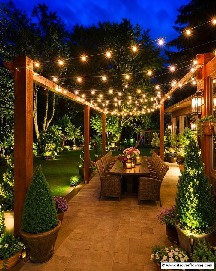 Festive Outdoor Displays - 21 Garden Lighting Ideas for Magical Outdoor Nights