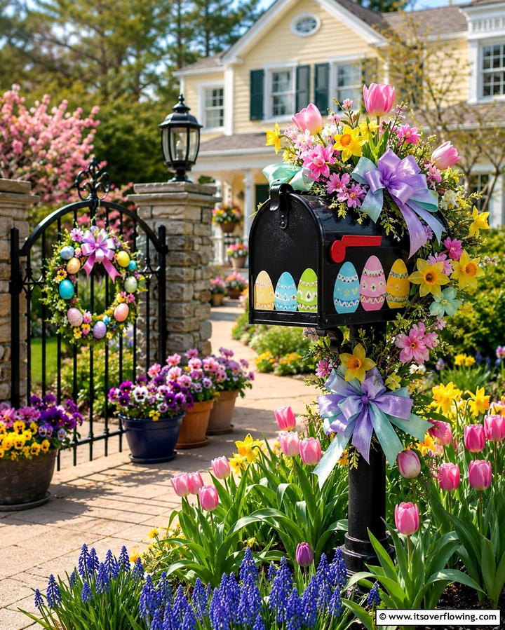 Festive Seasonal Mailbox Decor - 30 Mailbox Decor Ideas- Curb Appeal with Personality
