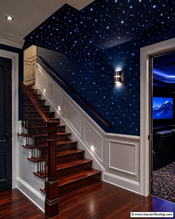 Fiber Optic Starry Staircase - 25 Staircase Lighting Ideas to Illuminate Your Home