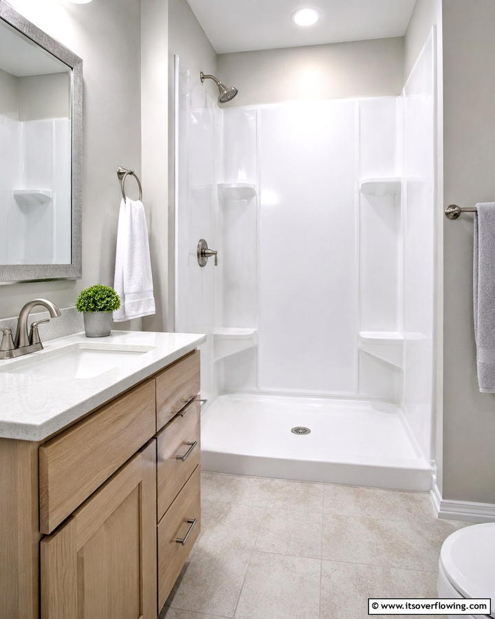 Fiberglass Shower Surrounds - 25 Shower Surround Ideas to Refresh Your Bathroom
