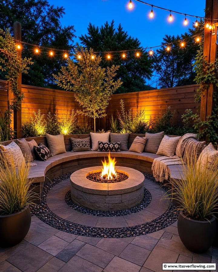 Fire Pit Corner - 20 Creative Corner Patio Ideas for Small Outdoor Spaces