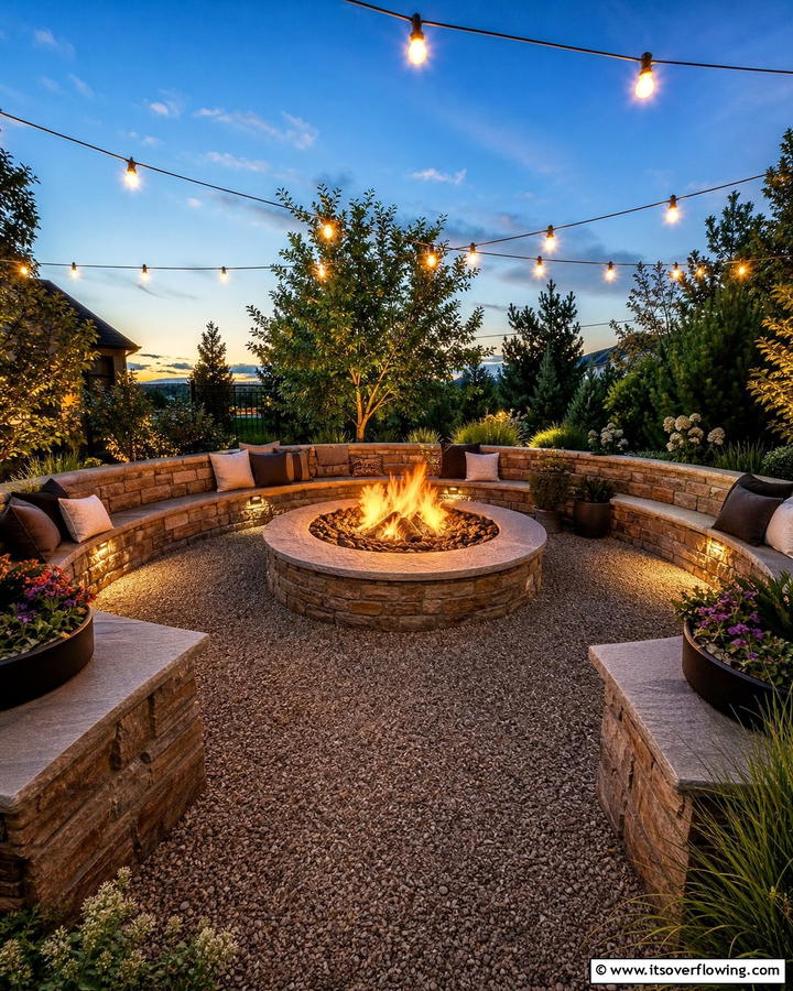 Fire Pit Gathering Courtyard - 21 Courtyard Ideas to Design a Peaceful Outdoor Oasis