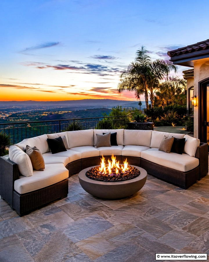 Fire Pit Gathering Spot - 25 Large Balcony Ideas for Stunning Outdoor Spaces