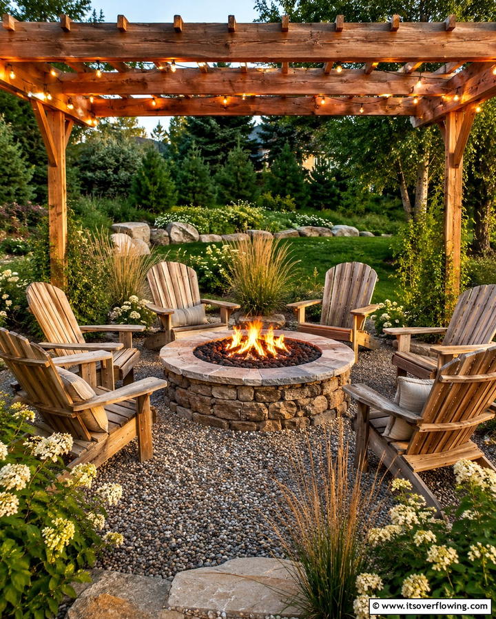 Fire Pit Retreat - 30 Rustic Landscaping Ideas for Natural Yard Beauty