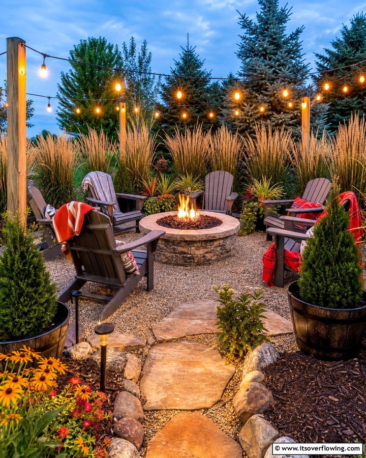Fire Pit Retreat - 20 Garden Nook Ideas to Create a Cozy Outdoor Retreat