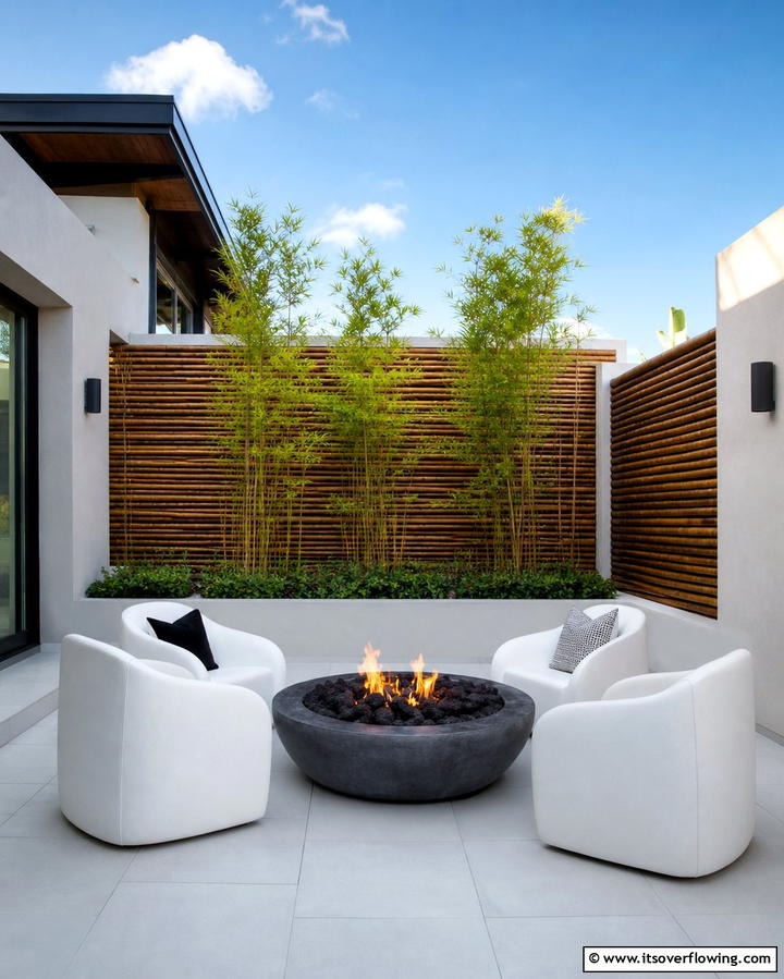 Fire Pit with Lava Rocks for a Dramatic Effect - 25 Rock Fire Pit Ideas for Outdoor Gatherings